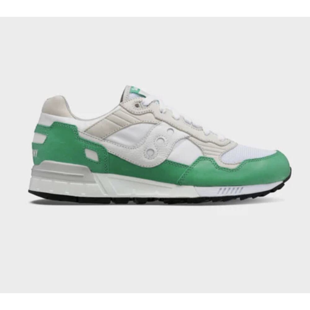 Saucony Originals Shadow 5000 White Green Suede Mens Size 9 NEW Fast Ship - Picture 9 of 12